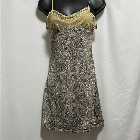 CALVIN KLEIN Paisley Lace Slip Dress Mini - Picture 2 of 8